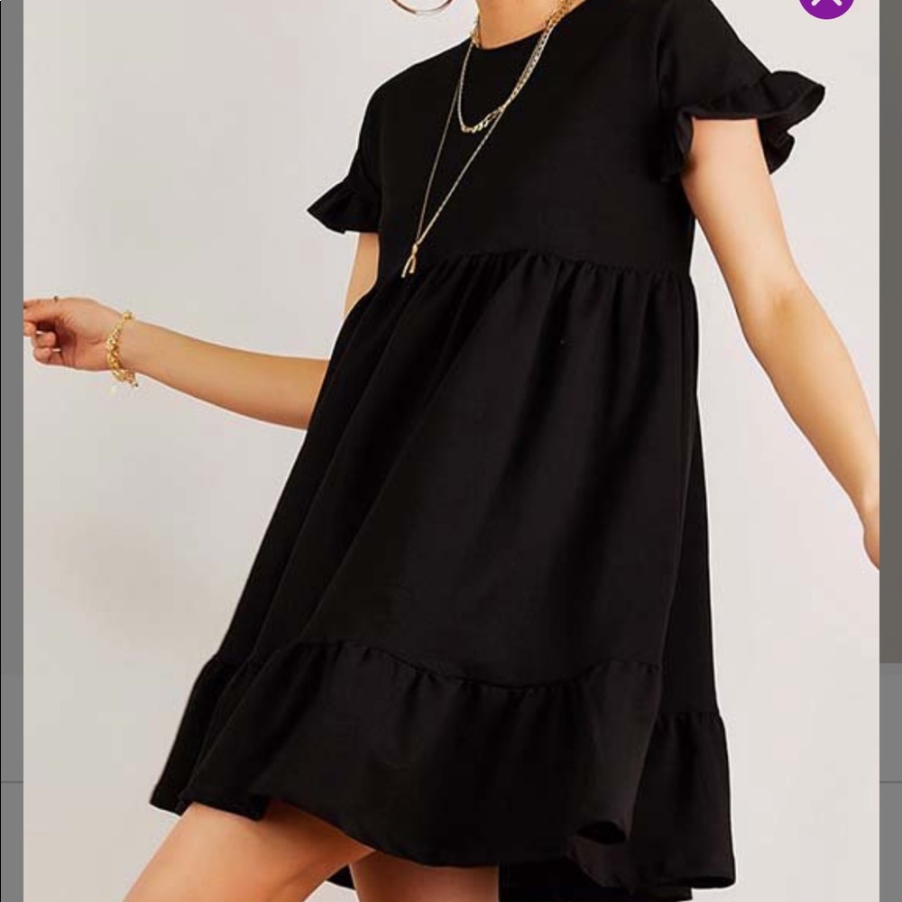 Tiered ruffled dress EU XL. More like medium